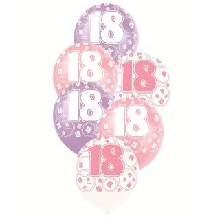 18 ans   Achat / Vente BALLON DECORATIF 6 Ballons anniversaire 18