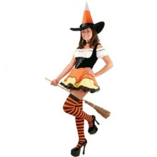 Candy Corn Witch Womens Costume Halloween Outfit   Size