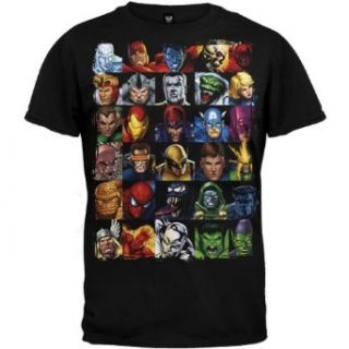 Marvel Heros   Head Strong T Shirt   X Large: Clothing