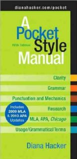Pocket Style Manual With 2009 Mla and 2010 Apa Updates (Spiral
