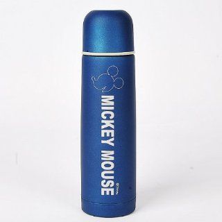 Mickey Mouse Water Bottle Vacuum Flask Cup Blue Sports