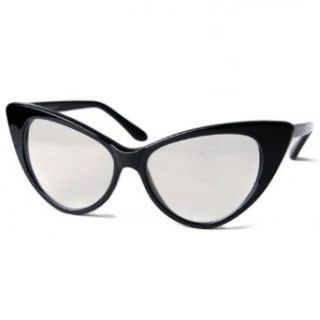 80s   Cathy Cat Eye Glasses   Black Clothing
