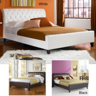 Omnia synthetic leather queen size tufted platform bed Today $601.99