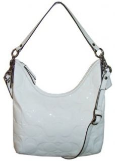Coach Patent Leather Embossed Signature Convertible Hobo