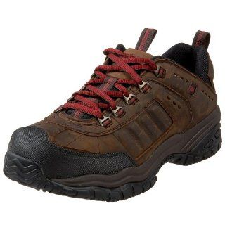 Skechers for Work Mens Descender Low Hiker,Dark Brown,7 3E US: Shoes