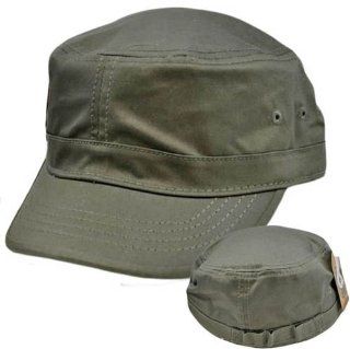 Mens Guys Army Green Fatigue Military Hat Cap Fitted