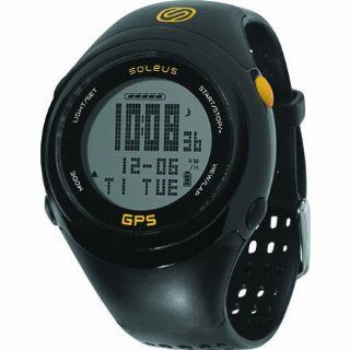 Soleus GPS FIT 1.0 Running Watch, Black/Yellow Sports