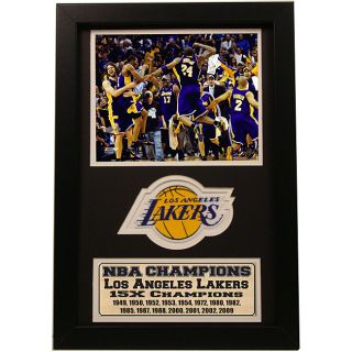 LA Lakers 2009 NBA Champions 12x18 Sports Print with Patch