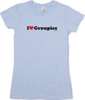 I Heart (Love) Groupies Womens Babydoll Petite Fit Tee