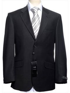 CHIANTI Italian Grey Charcoal Mens Suit 44R 44 R Chianti Clothing