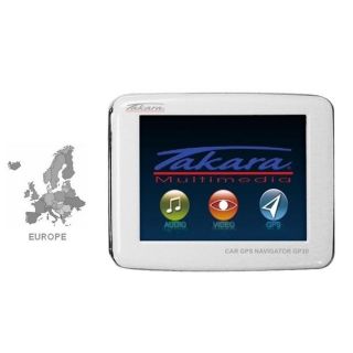 Takara GP30 Europe Blanc   Achat / Vente GPS AUTONOME Takara GP30