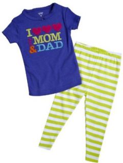 Carters Girls I Love My Mom and Dad Pajamas (24 Month, 2