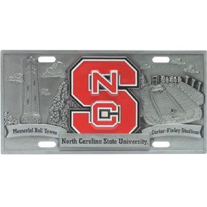 North Carolina State Wolfpack License Plate   NCAA College