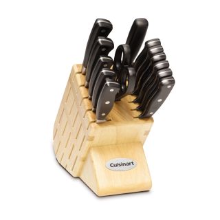 Cuisinart 14 piece Stainless Steel Set in Black Crate Style Block
