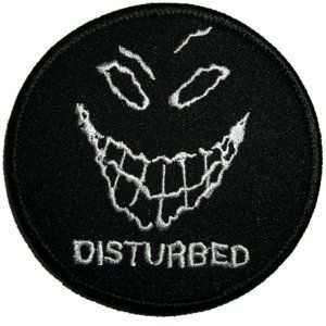 Disturbed Evil Grin / Smile Face Music band Logo Iron on