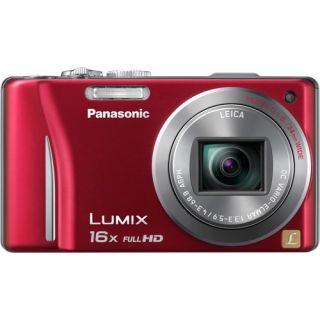 Panasonic Lumix DMC ZS10 14.1MP Red Digital Camera