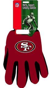 San Francisco 49ers Two Tone Gloves