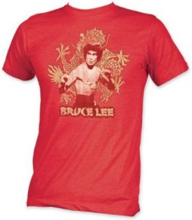 Bruce Lee Dragon Red Dragon T Shirt: Clothing