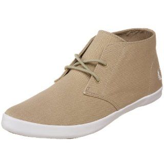 com Fred Perry Mens Byron Mid Canvas Boot,Twill,6 UK (7 M US) Shoes