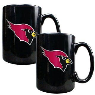 Arizona Cardinals Nfl 2Pc Black Ceramic Mug Set   Primary