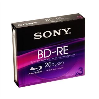 Pack de 3 x 25Go   Support Blu Ray Vierge Réinscriptible   Vitesse d