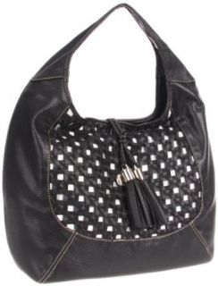 Nine West Weave It To Me Hobo,Black,One Size Clothing