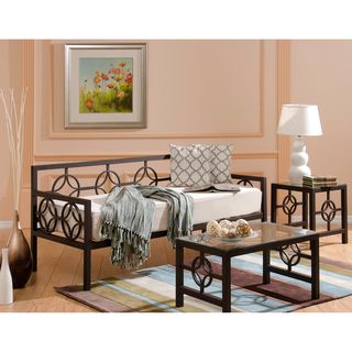 Medallion Bronze Twin Daybed and Memory Foam Mattress