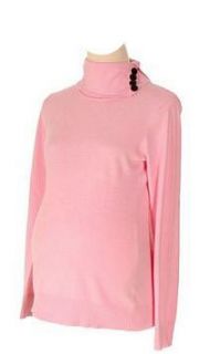 Lilo Maternity Turtleneck Sweater Light Pink Clothing