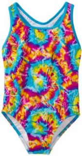 Speedo Girls 7 16 Kaleidoscope Tye Dye Racerback Swimsuit