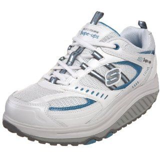 : Skechers Womens Motivation Sneaker,White Turquoise,5.5 M US: Shoes