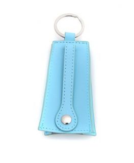 Cowbell Pastels Leather Security Keyholder, Blue Clothing