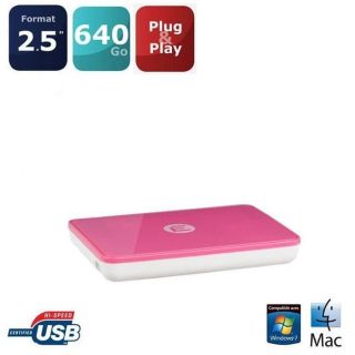 Memup Kiosk LS Pink 640Go 2.5   Achat / Vente DISQUE DUR EXTERNE