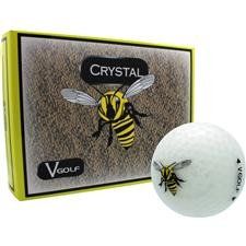 V Golf Crystal Golf Balls   Bee Logo
