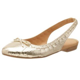  Sam Edelman Womens Allyson Ballet Flat,Gold Snake,7 M: Shoes