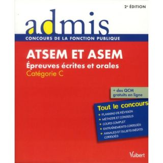 Concours ATSEM et ASEM ; épreuves écrites et or  Achat / Vente