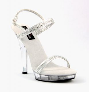 com 5 Inch Sexy High Heel Shoes Rhinestone Sandal Ankle Straps Shoes