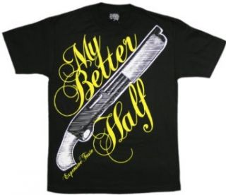 My Better Half S/S Guys T shirt in Black / Yellow by