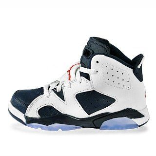 Nike Air Jordan 6 Retro (PS) Boys Basketball Shoes 384666 130 Shoes