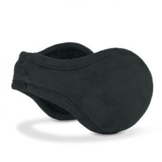 180s Ear Warmers Metro Faux Suede   Mens Black Clothing