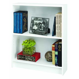 Talon White 2 shelf Bookcase