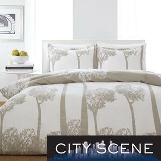 City Scene Tree Top 3 piece King size Comforter Set