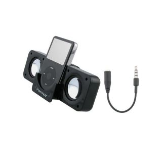 Eforcity Foldable Speaker and 3.5mm Audio Adapter for iPhone 3G