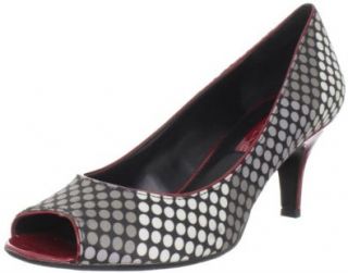  Bandolino Womens Shelley Peep Toe Pump,Black Multi,7 M US: Shoes