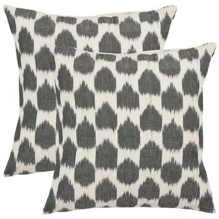 Moments 22 inch Charcoal Grey Decorative Pillows (Set of 2