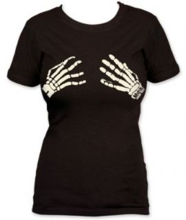 Juniors The Misfits Skeleton Hands T shirt Clothing