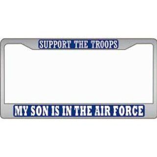 My Son Is In The Air Force License Plate Frame Sports
