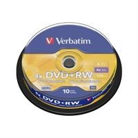 VERBATIM   10 x DVD RW   4.7 Go (120 minutes) 4x   Achat / Vente CD