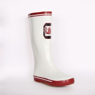 South Carolina Gamecock Womens White Logo Rain Boots Today $45.99