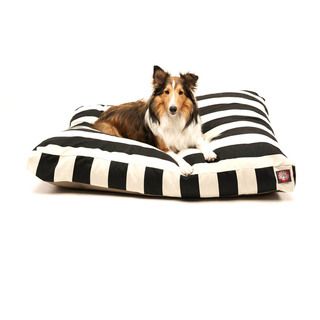 Majestic Pet Black Vertical Stripe Rectangle Pet Bed