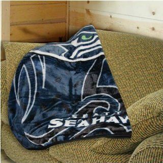 Seattle Seahawks Tattoo Plush Blanket Throw: Sports